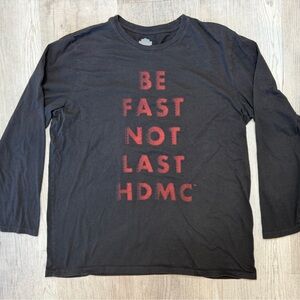 Harley-Davidson Black Long Sleeve Graphic Tee T Shirt Men’s XXL